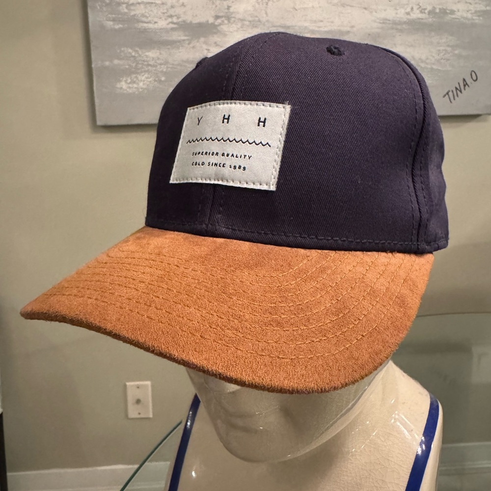H&M Navy and Tan “YHH” Baseball Hat